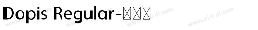 Dopis Regular字体转换